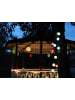 STAR Trading LED Solar Lampion f. Balkon Terrasse Garten  25cm Sensor m. Haken weiß