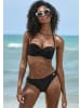 Venice Beach Bügel-Bandeau-Bikini in schwarz