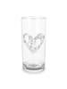 Mr. & Mrs. Panda Wasserglas Mäuse Herz ohne Spruch in Transparent