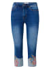 KOROSHI Caprihose aus denim in blau