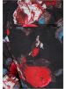 Urban Classics Badeshorts in black rose aop