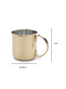 Echtwerk 2 tlg. Set Kupferbecher-Set 480 ml in Gold