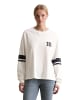 Marc O'Polo DENIM Longsleeve im College-Stil relaxed in Silky White