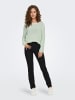 ONLY Einfarbiger Basic Strickpullover ONLGEENA in Mint