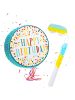 relaxdays 3-tlg. Pinata Set "Happy Birthday" in Bunt