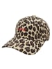 Yuhu Baseball Cap für Damen - Leopardenmuster „Love“ Stickerei in Beige