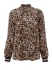 Aniston CASUAL Langarmshirt in hellbraun-braun-schwarz-sand-weiß-rot
