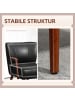 HOMCOM Akzentstuhl in Schwarz 67L x 77B x 80H cm