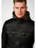 Ricano Herren Lederjacke Nate in Schwarz