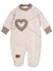 Baby Sweets Schlafanzug Patchwork Herzen in beige