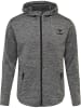 Hummel Hoodie Mit Reißverschluss Hmlaston Zip Hoodie in DARK GREY MELANGE