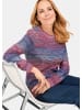 GOLDNER Multicolor-Pullover mit erfrischendem Farbverlauf in cyclam / gemustert