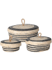 Home&Styling Collection Aufbewahrungsbehälter, 3er-Set in Anthrazitfarben