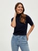 minus T-Shirt in Black Iris Solid
