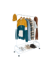 relaxdays Kleiderständer in Weiß - (B)110 x (H)160 x (T)40 cm