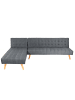 MCW Ecksofa K38 Liegefläche links/rechts, Dunkelgrau
