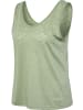 Hummel Sportshirt "Hmlmt Light Burnout Tanktop" in Grün