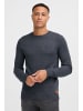 BLEND Strickpullover BHLars 20703347ME Strickpulli mit aufgestickten Ellenbogenpatches in Blau