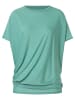 super.natural Merino T-Shirt W YOGA LOOSE TEE in Petrol