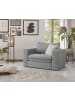 Furn.Design Loveseat hellgrau Cord, Loungesessel 125 cm