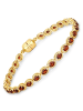 Rafaela Donata Armband Sterling Silber Granat in gelbgold