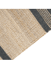 Beliani Geflochtener Teppich TALPUR in Beige/Grau - (W) 160 x (H) 0.5 x (L) 230 cm