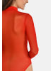 Teyli Langärmeliger halber Rollkragenpullover für Frauen Amy in rot