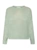 CARTOON Basic-Pullover mit Rundhalsausschnitt in Grey Green Melange