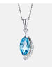 Diamant L'éternel Halskette aus 375 Weißgold mit Diamant mit Topas