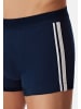 Schiesser Retro Short / Pant 95/5 Stretch - Organic Cotton in Dunkelblau / schwarz