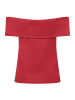 More & More schulterfreies, schmales Carmenshirt in red
