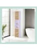 relaxdays Badezimmerschrank in Weiß/ Natur - (B)34 x (H)190 x (T)29 cm
