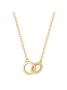 Glanzstücke München Kette aus Sterling Silber mit Zirkonia in gelbgold