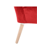58 aufm Kessel SESSEL Kassi Bezug Samtvelours Buche natur / rot