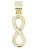 Adeliás Damen Anhänger Unendlichzeichen aus 925 Silber in gold