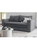 Furn.Design Sofa grau Cord, Couch 2-Sitzer 180 cm