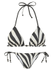 French Connection Triangel-Bikini in schwarz-creme