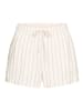 LASCANA Schlafshorts in ecru gestreift