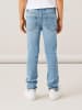 name it Straight Leg Denim Jeans mit verstellbarem Bund NKMSILAS in Hellblau