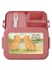 Mr. & Mrs. Panda Lunch Box Capybara Liebe Design mit Spruch in Rot Pastell