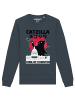 wat? Apparel Sweatshirt Catzilla in India Ink Grey