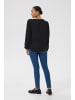 Kaffe Langarm-Bluse KAno Regular fit in Black Deep