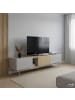 home24 TV-Lowboard Pearcy in Hellgrau / Eiche