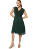 Zero  Chiffonkleid mit Rüschen in Green Forest