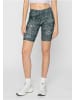 Urban Classics Urban Classics Damen Ladies AOP Cycle Shorts in black/white