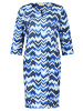 CARTOON Casual-Kleid mit Muster in Weiß/Blau