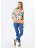 GOLDNER Sweatshirt Sweatshirt mit U-Boot-Ausschnitt in bunt / gemustert
