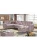 MF Design Ecksofa Thor  in Mikrofaser Lila in Lila -  (L) 320 x (B) 320 x (H) 90 cm