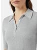 comma CI Strickpullover kurzarm in Grau