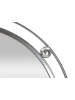 Mauro Ferretti Silberner Metall-Wandspiegel 85x7x80,6 cm.